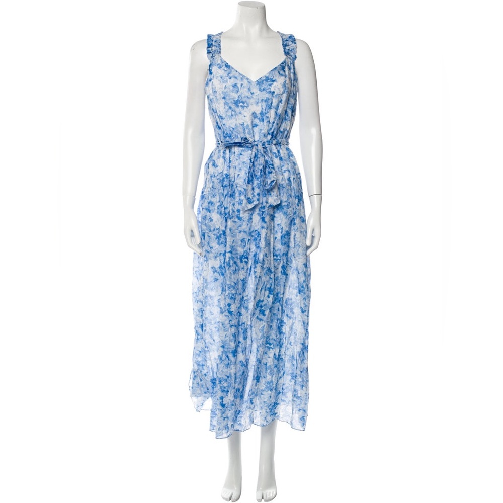 INTERMIX Blue and White Floral Maxi Dress